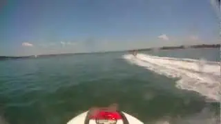 Jetski fishing around Redcliffe Queensland 22-9-2012