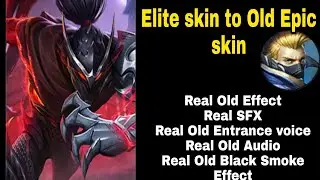 Hayabusa Elite skin to Old Epic skin script Fixed Second skill animation Old Entrance voice | MLBB