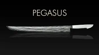 A Damascus Kitchen Sword, The Making Of Pegasus