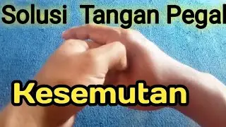 Solusi Tangan pegal kesemutan || Cukup 5 - 10 menit tangan pegal kesemutan pasti hilang.