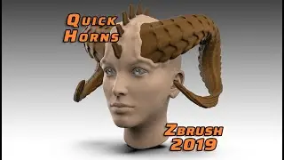 Quick Horns Zbrush 2019