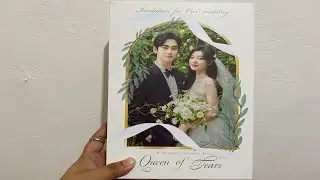 unboxing QUEEN OF TEARS kdrama ost album