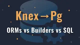 Переход с Knex на Node-Postgres. Упрощение стека.