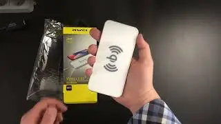 Видео обзор  Беспроводное зарядное устройство AWEI W1 Wireless Charger  Цвет  белый
