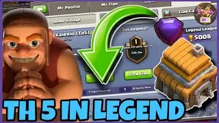 First TH5 in LEGEND league 🌎 World record in clash of clans | Valerio {Th5}