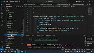 29.1) Table with delete and edit actions with material dialogs