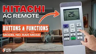 Hitachi AC Remote Buttons & Functions (Model No: RAR-M0A6) | Heat Pump Remote Guide