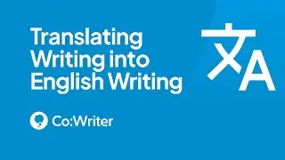Translating writing into English writing