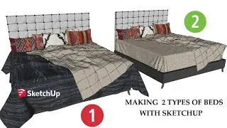 How To Make Beds & Bed Sheets With Sketchup