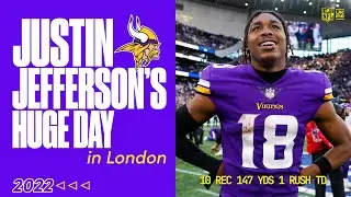 When Justin Jefferson WENT OFF In London 🔥 | 150 Total Yards In Vikings Win 💜 | NFL UK & Ireland