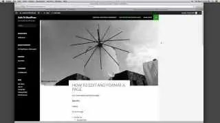 How to Edit and Format a Page in WordPress 3.9