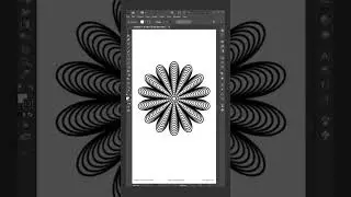 Mandala Design In Illustrator || Mandala Design #shorts #youtubeshorts