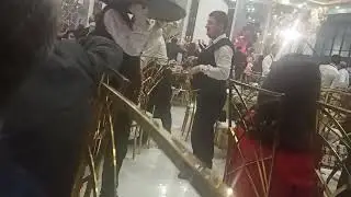 Familiar people at the wedding