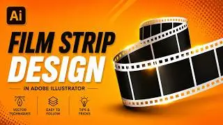 Designing a 3D Film Strip | Illustrator Tutorial | हिंदी / اردو