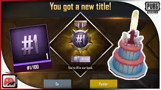 How to Get #1/100 TITLE & Where to Find BIRTHDAY Cake | PUBG Mobile