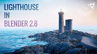How to make an Evening Lighthouse Scene in Blender 2.8 | 10 Minute Scene Breakdown!