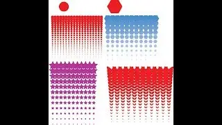 How To Create Custom Shape Halftone Effect in Adobe Illustrator Tutorials  By Sagor