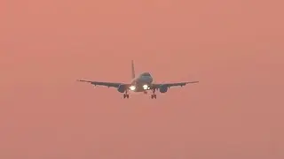 Landing in the evening | Sundair Airbus A319  | Kassel Airport (KSF/EDVK)