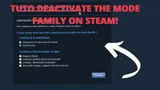 TUTORIAL HOW TO DEACTIVATE FAMILY MODE ON STEAM IN LESS THAN A MINUTE!
