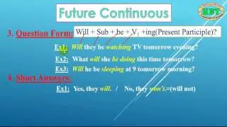 English Grammar / Future Continuous / Learn English Basic Grammar