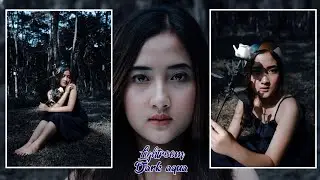 Tutorial edit foto DARK AQUA ala selebgram | preset lightroom mobile