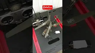 Helicopter check before flight 