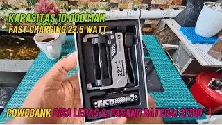 Tactical Powebank can remove and install 21700 batteries, type MXD-01 Fast Charger 22.5 watts