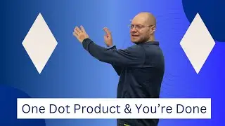The Diagonals of a Rhombus Intersect at a Right Angle - A Dot Product Proof
