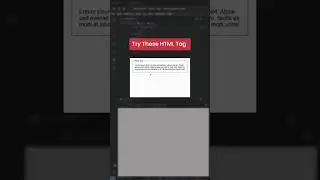 Try This HTML Tag... #html #mrsolodev  #coding #programming #ytshorts #youtubeshorts #shorts