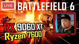 🔴 Budget RX 9060 XT vs BF6 — Single PC LiveStreaming (1080p, 1440p, 4K)!!!