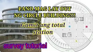 how to lay out circle building,circle road.. circular structure by using of total station/surveyor