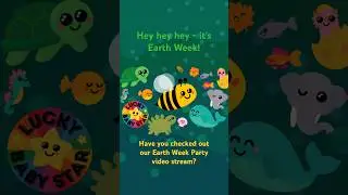 🌿 Earth Week Party🌍🎉 Have you checked out our nature & animals sensory video stream? 🌱💚 #shorts