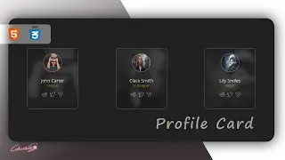 Modern Dark Profile Card UI | CSS Only