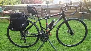 Light touring set up - Bontrager lightweight backrack with Arkel Dry lite