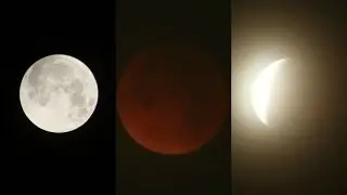 Total Lunar Eclipse 2015 Animated Time-Lapse in 4K