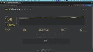 Typing 184 wpm in Monkeytype :)