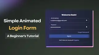 Login Form Using HTML CSS