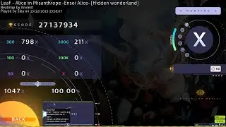 [osu!] Alice in Misanthrope -Ensei Alice- [Hidden wonderland] +HD SS