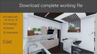Complete Kitchen Design with working file
