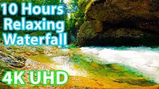 Relaxing River 10 hours in 4K UHD! Sounds for Sleep and Meditation!
