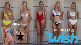 WISH Bikini Haul! All Under $5...OMG! 😱