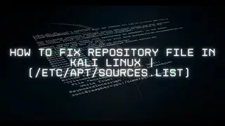 How to fix Kali Linux repositories