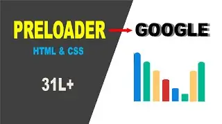 How To Make Website Preloader Using HTML CSS | Page Loading OR Website Loading Animation