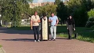 Протоиерей Владимир Агриков после всенощного бдения на Преображение Господне