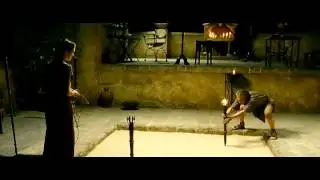 Escena de Ágora (2009) - Hipatia descubre el movimiento elíptico de la Tierra.