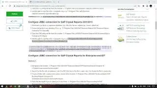 SAP Crystal Reports 2013 | JDBC  Connectivity Setup | Oracle Database