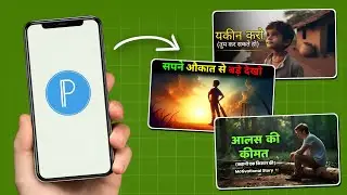 How to Make Motivational Youtube Thumbnails in Mobile! (PixelLab Tutorial)