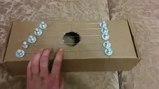 Гусли из картонной коробки своими руками