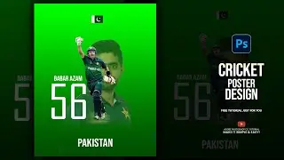 Cricket Poster Design - Adobe Photoshop CC Tutorial - Graphic Hub