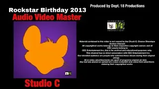 Chuck E. Cheese's Rockstar Birthday 2013 (Studio C)